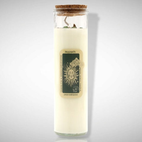 Ancient Wisdom Magijos žvakė Gerovei – citrina, medus, sojų vaškas, 50 val.