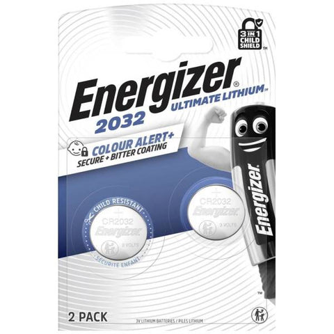Energizer CR2032 ličio mygtukinės baterijos, 3V, 2 vnt.