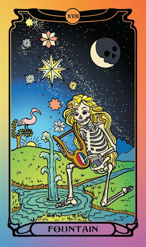 Grateful Dead taro kaladė su vadovu – 78 kortos, oficiali kolekcinė
