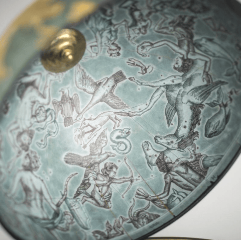 Prabangus gaublys-baras Da Vinci Blue Dust 40 cm – rankų darbo, Italija