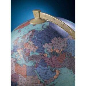 James Cook Acquamarina stalinis politinis gaublys 33 cm, medinis pagrindas
