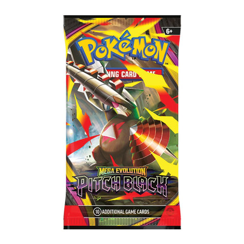 Pokémon TCG Mega Evolution Pitch Black – 6 papildymo pakelių rinkinys (EN)