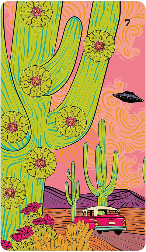 Desert Illuminations taro kortos – 78 kortos, iliustruotas vadovas