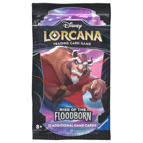Disney Lorcana Rise of the Floodborn TCG papildymo pakelis, 12 kortų (anglų k.)