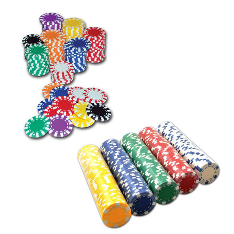 Pokerio žetonai Star, 50 vnt., juodi – profesionali kokybė