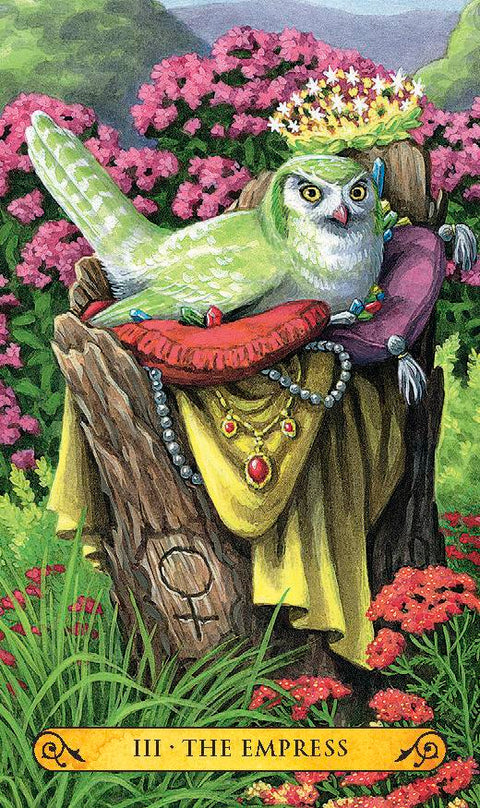 Llewellyn Tarot of the Owls mini tarot kortos – pelėdų išmintis