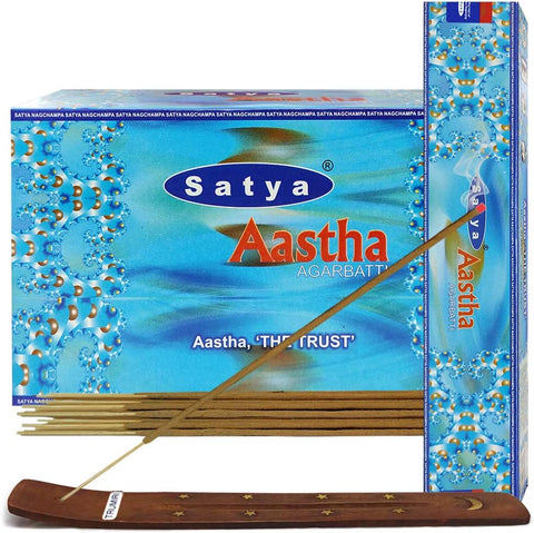 Satya Aastha smilkalų lazdelės – vanilė ir gėlės, ~15 vnt., 20 cm, namams