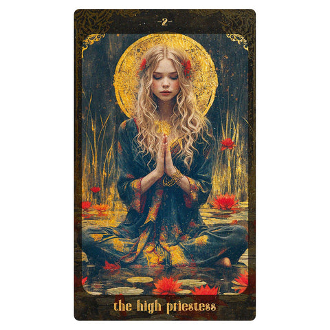 Amber Moon Tarot kortos su instrukcijų knygele (78 kortos)