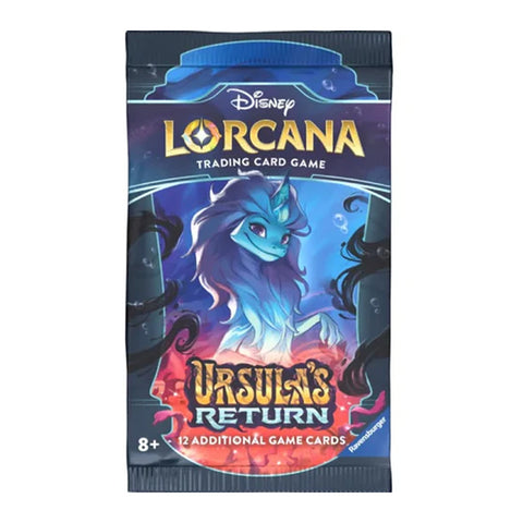 Disney Lorcana TCG Ursulos sugrįžimas papildymo pakelis (12 kortų, EN)