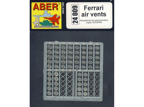 Aber Ferrari oro angų fotocheminis detalizavimo rinkinys 24009