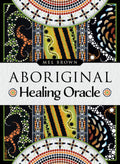 Orakulo kortos Aboriginal Healing Oracle — Mel Brown viršelis su ryškiais aborigenų taškiniais raštais