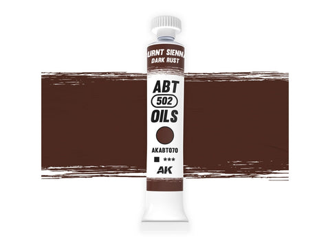 AK Interactive aliejiniai dažai Burnt Sienna / Dark Rust, rūdžių efektams