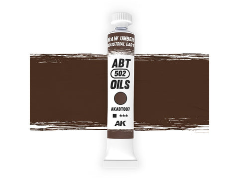 ABT502 aliejiniai dažai Raw Umber – pramoninė žemė AKABT007