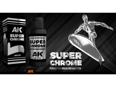 AK Interactive Super Chrome skiediklis ir valiklis chromo dažams, 60 ml