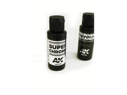 AK Interactive Super Chrome skiediklis ir valiklis chromo dažams, 60 ml