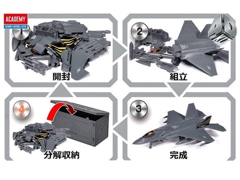 KF-21 Boramae 4D plastikinis lėktuvo surenkamas modelis 14+