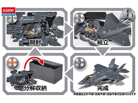 Lockheed Martin F-35A Lightning II 4D plastikinis surenkamas modelis