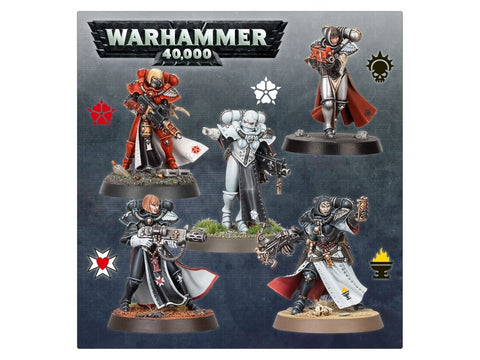 Warhammer 40,000 Adepta Sororitas Battle Sisters – miniatiūrų rinkinys