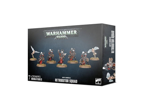 Warhammer 40,000 Adepta Sororitas Retributorių būrys – 5 figūrėlių rinkinys