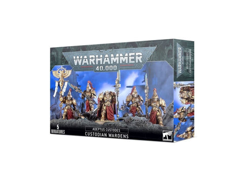 Warhammer 40,000 Adeptus Custodes Custodian Wardens – 5 miniatiūrų rinkinys