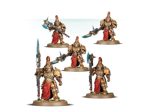 Warhammer 40,000 Adeptus Custodes Custodian Wardens – 5 miniatiūrų rinkinys