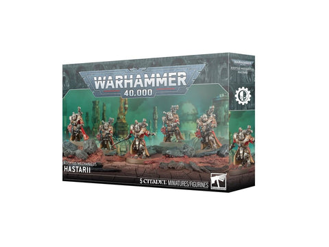 Warhammer 40,000 Adeptus Mechanicus Hastarii Exterminators (5 figūrėlės)