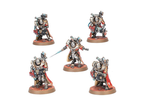 Warhammer 40,000 Adeptus Mechanicus Hastarii Exterminators (5 figūrėlės)