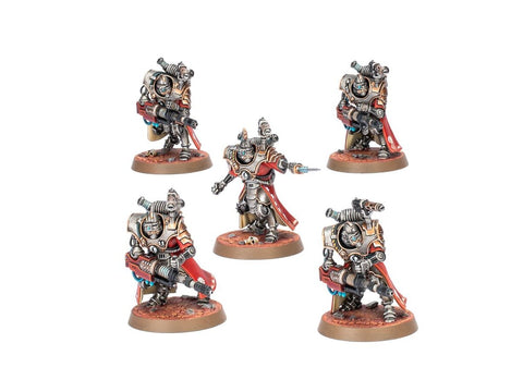 Warhammer 40,000 Adeptus Mechanicus Hastarii Exterminators (5 figūrėlės)