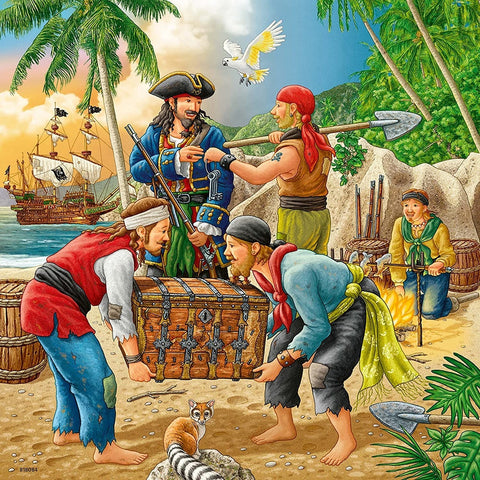 Adventure on The High Seas - Puzzle 3X49 - RAVENSBURGER dėlionėHOBI.LT 🇱🇹