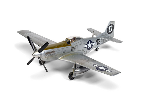 Airfix P-51D Mustang dovanų komplektas 1/72 su dažais ir klijais