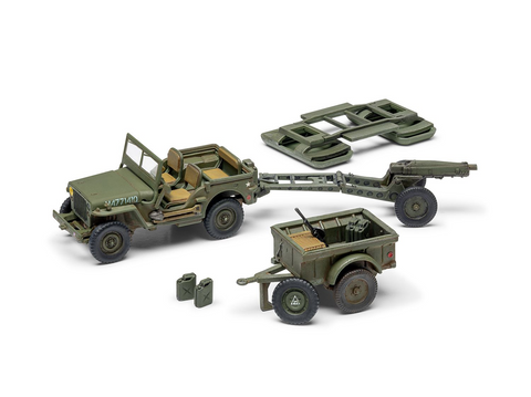Airfix Willys MB Jeep dovanų rinkinys 1/72 A55117A