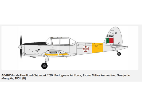 Airfix De Havilland DHC-1 Chipmunk 1/48 plastikinis modelis (T.10/T.20)