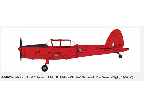 Airfix De Havilland DHC-1 Chipmunk 1/48 plastikinis modelis (T.10/T.20)