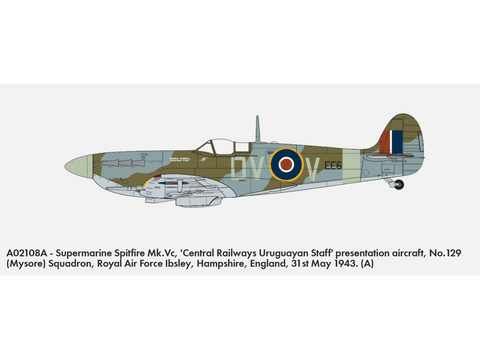 Airfix Supermarine Spitfire Mk.Vc 1:72 plastikinis surinkimo rinkinys A02108A