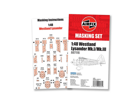 Airfix Westland Lysander 1/48 maskavimo rinkinys A65008