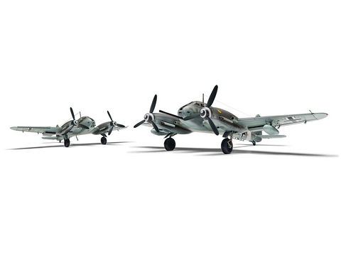 Airfix Messerschmitt Me 410 A-1/U2 & U4 1/72 lėktuvo modelis A04066