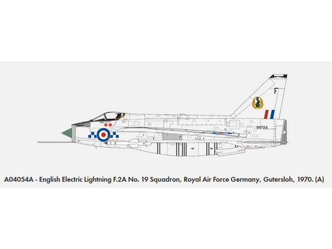 Airfix English Electric Lightning F.2A 1/72 plastikinis lėktuvo rinkinys