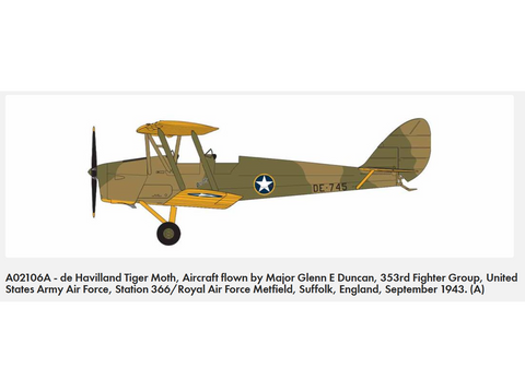 Airfix De Havilland Tiger Moth 1/72 lėktuvo modelio rinkinys A02106A