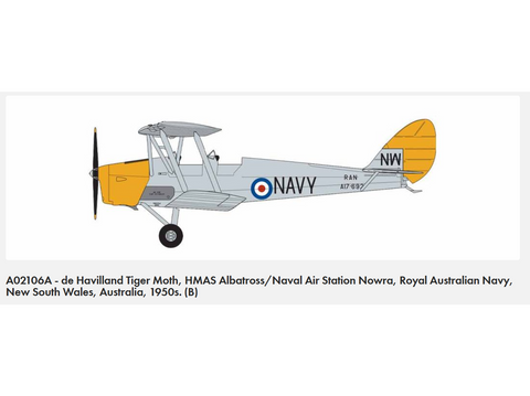 Airfix De Havilland Tiger Moth 1/72 lėktuvo modelio rinkinys A02106A