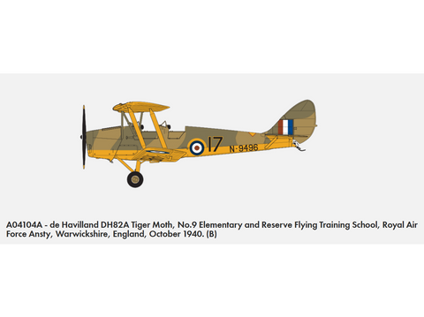 Airfix De Havilland Tiger Moth DH.82 1/48 plastiko surinkimo rinkinys A04104A