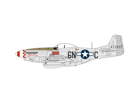 Airfix P-51D Mustang 1/72 surenkamas plastikinis lėktuvo modelis