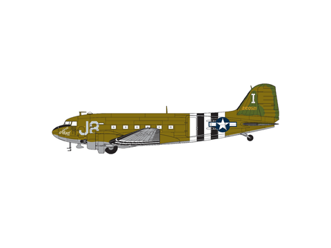 Douglas C-47 Skytrain plastikinis lėktuvo modelis 1/72 Airfix 27,3 cm