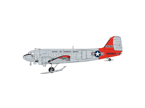 Douglas C-47 Skytrain plastikinis lėktuvo modelis 1/72 Airfix 27,3 cm