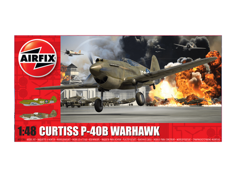 Airfix Curtiss P-40B Warhawk 1/48 surenkamas plastikinis modelis A05130A