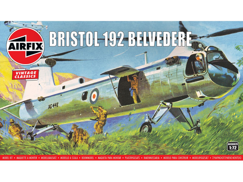 Airfix Bristol Belvedere 192 sraigtasparnis 1/72 plastikinis rinkinys