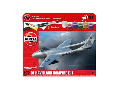 Airfix De Havilland DH.100 Vampire T.11 1/72 dovanų rinkinys A55204A
