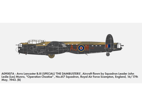 Airfix Avro Lancaster B.III Special Dambusters 1/72 plastikinis modelio rinkinys