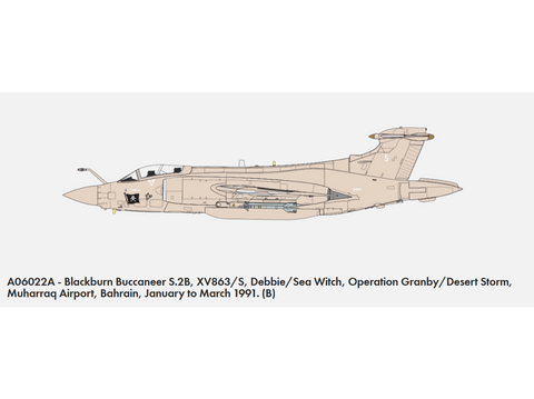 Airfix Blackburn Buccaneer S.2B Persijos įlankos karas 1/72 lėktuvo modelis