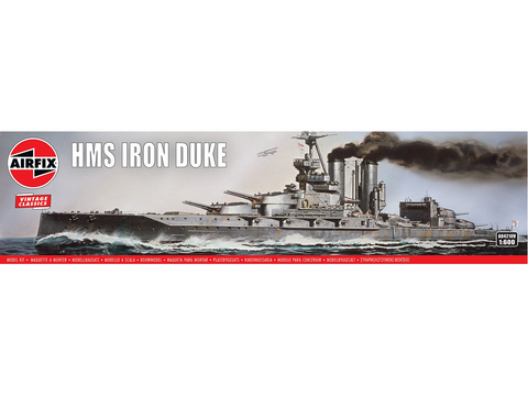 Airfix HMS Iron Duke mūšinis laivas 1:600 surinkamas modelis