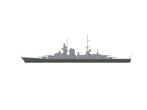 Airfix Sink the Bismarck! dovanų rinkinys su dažais ir klijais 1/1200 A50120